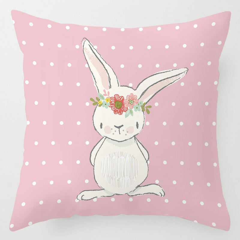 Cartoon Bunny Cushion Cover Home Textiles