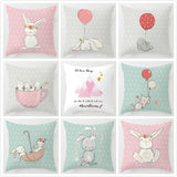 Cartoon Bunny Cushion Cover Home Textiles