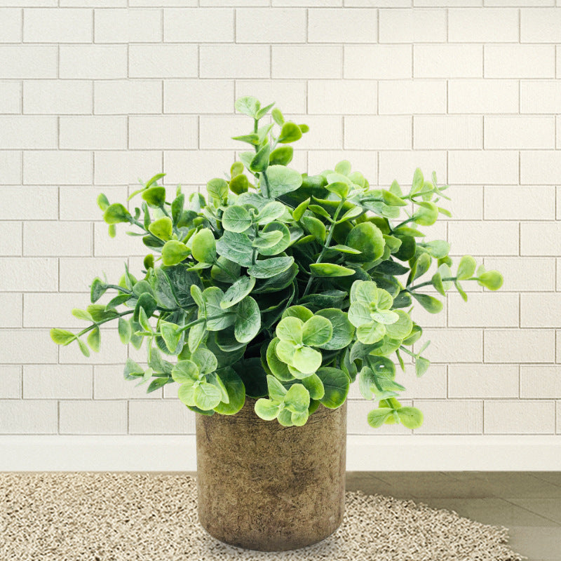 Compatible with Apple, Artificial Plant Eucalyptus Lysimachia Artificial Potted Plant Artificial Flower Potted Artificial Green Plant