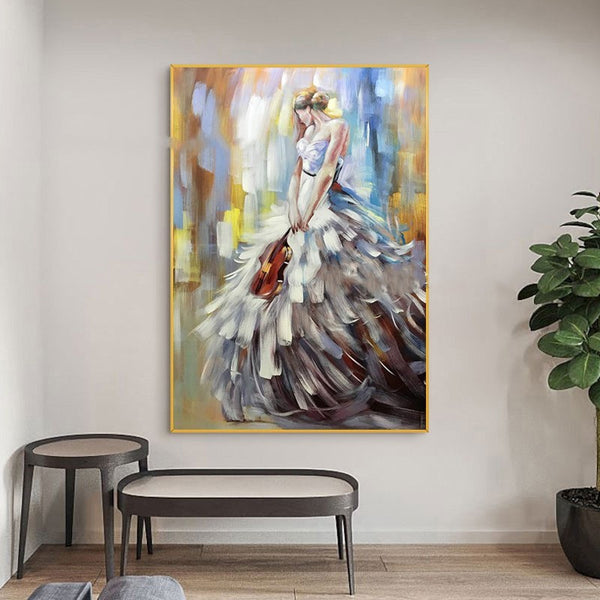 Living Room Canvas Core Spray Hanging Rimless Decorative Painting